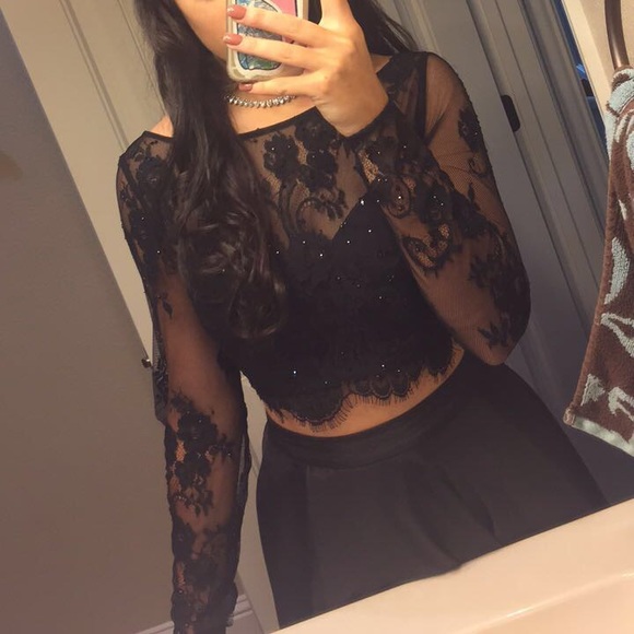 sherri hill black prom dress - Picture 2 of 5